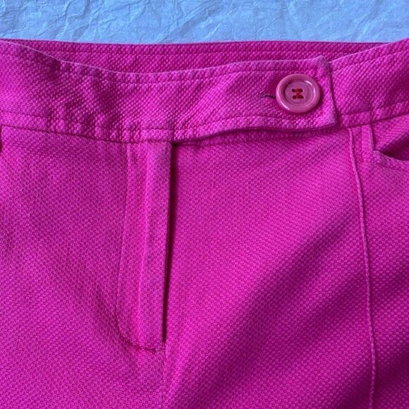 Marisa Christina Vintage Barbie Core Pink Cotton High Waist Cropped Pants SZ 10 - Picture 5 of 9